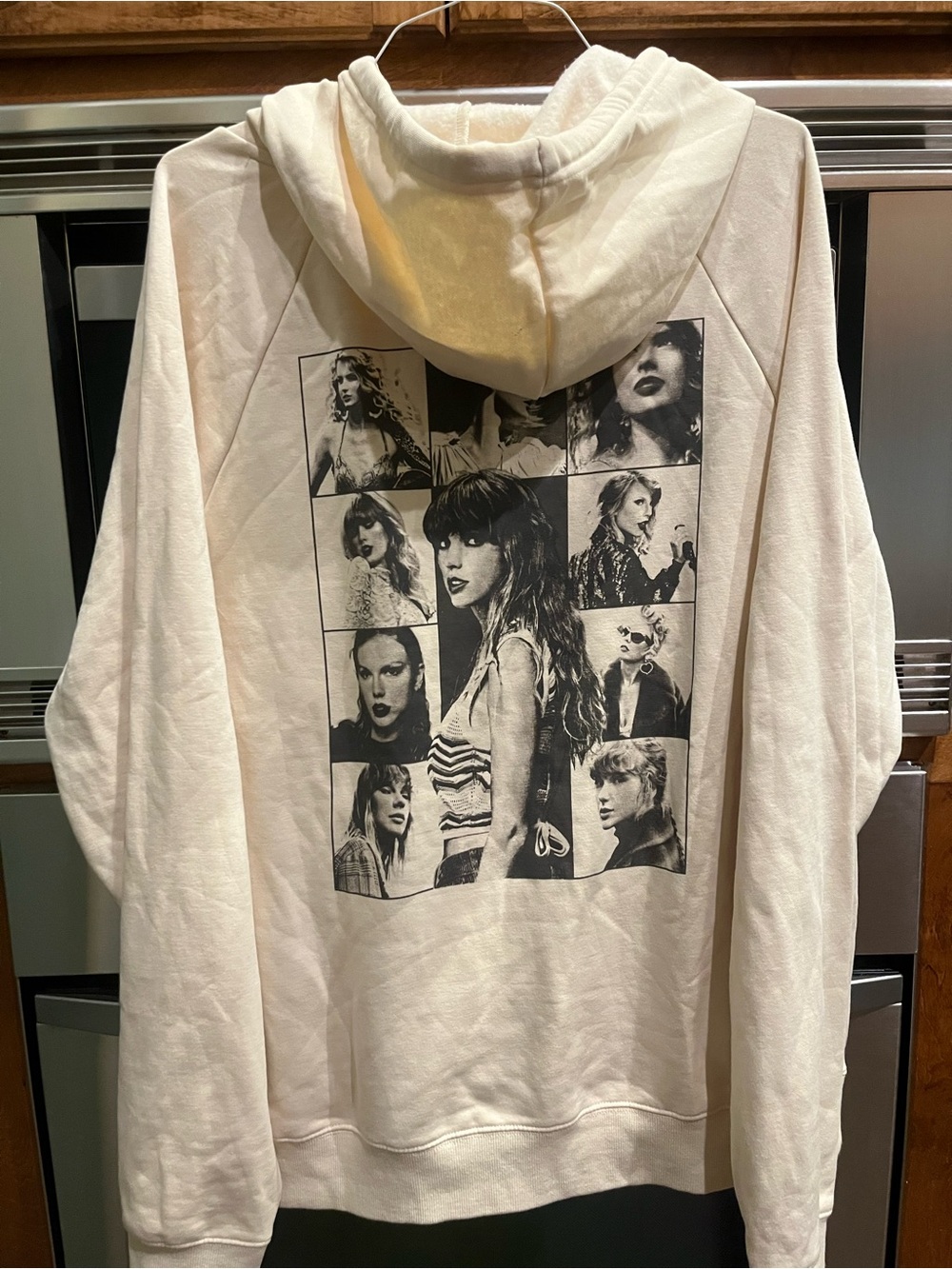Taylor Swift The Eras Tour Graphic Photo-Grid Hoodie in Off-White